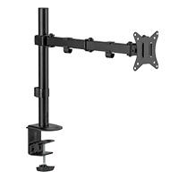 SOPORTE ACTECK DE ESCRITORIO ARTICULADO PARA 1 MONITOR ENFORCE ZONE SM450 / SOPORTE VESA DE 75X75MM / 100X100MM / METAL / NEGRO / AC-934596 SOPORTE ACTECK DE ESCRITORIO ARTICULADO PARA 1 MONITOR ENFORCE ZONE SM450 / SOPORTE VESA DE 75X75MM / 100X100MM / METAL / NEGRO / AC-934596